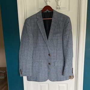 Men's Blue Plaid J Crew Blazer